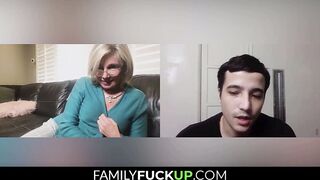 FamilyFuckUP.com - Whore Granny Strip and Masturbates for her Favorite