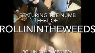 4 foot, two numb, smashing a bunch of bananas. Moneypedibaby features paraplegic into this stomp vid