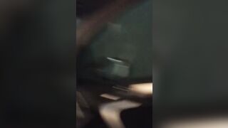 Fiance giving snatch to hitchhiker and hubby driving