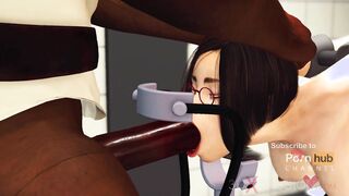 Jessica 5000 inside action! Tiny soak tight cunt and a huge african penis