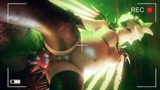 Overwatch Mercy bottom pounded w/ monster dick - 1st time anal (preggo vers.)