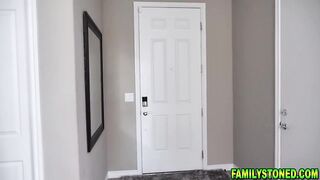 Cutie 19 year mature Sera fucking her dad inside the house