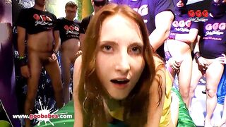 Anal and cum gang bang for virgin Lia Louise - German