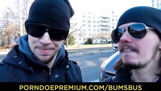 BUMS BUS - German blonde stunner Dana Jayn fucks into