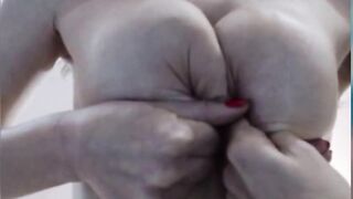 Russian mom play with saggy titted 3.