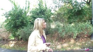 SLENDER teenie YO PICKUP FOR PUBLIC ANAL SEX BY 2 STRANGER GUYS