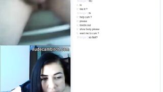 Long cock reaction on live web webcam chat