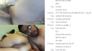 Beauty couple showing everything on live web cam chat