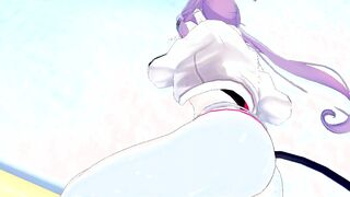 Towa unwinds after Stream - 3D CARTOON