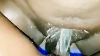 Ma cunt with mouth is the best squirter ever, squirted on ma bbc while I stroked her deep scoping all the juice