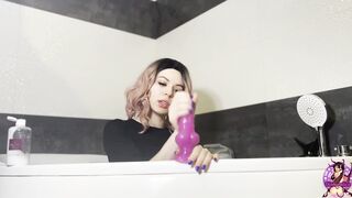 Sexsual Bitch Swallow and Lick Her own Anal Squirt - Intense Anal