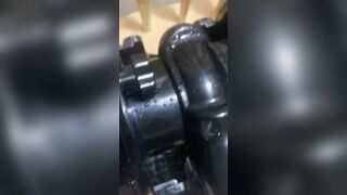 Fucking machine fun into my door swing, 2x Squirt, and anal 