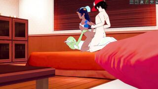 Nessa banged rough by Coach Red with the support of Gardevoir | Pokemon Anime