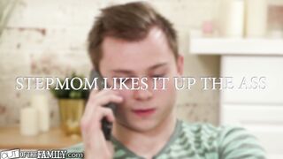 Unfaithful Stepmom Has Her Booty Ruined By Her Stepson And His Roommate