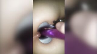 double penetration toy finger fuck urethral speculum
