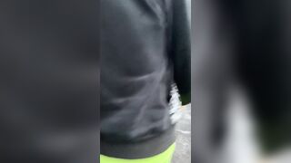 Rebecca Curves Flashing on a Bridge