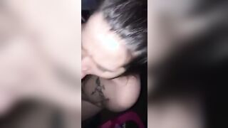 Cumming all over fat tittles