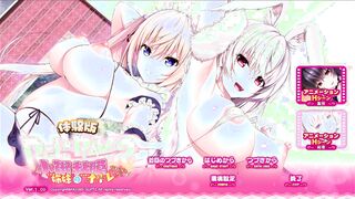 【エロゲー Role player:小粥姉妹の粘膜ポトレ動画15】動くHシーン 金髪爆乳メイド莉瑠ちゃんに正常位中出しエッチしちゃう！(体験版ぐりぐちゃLIVE！実況プレイ動画 Cartoon game