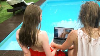 Anastasia Ocean and Marfa are nude underwater