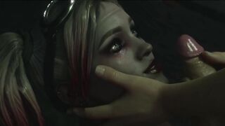 Harley Quinn - Titjob Facial creampie 3d Cartoon - by RashNemain