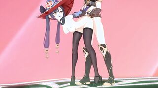 Genshin Impact | Mona and Aether having Sex