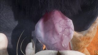 Wild Life Tiger Furry bimbos With Wolf (Furry women pov)