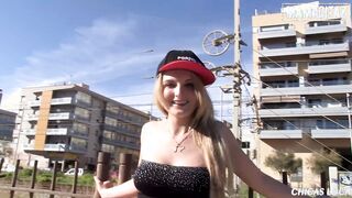 MAMACITAZ - Slutty Blonde Jemma Valentine Loves Fucking Long Penis Inside Outdoor