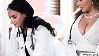 Milf doctors threesome with lesbian teen