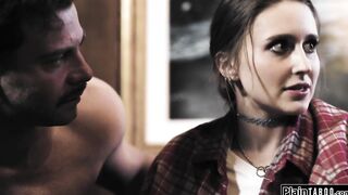 Teen virgin is fucked rough by neighbors