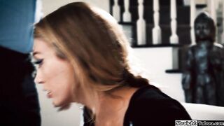 Blonde teen gets fucked hard and squirts