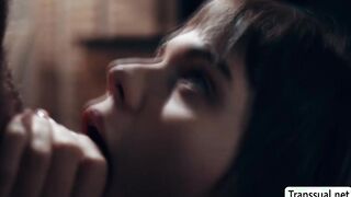 Horny dude bareback fucks his trans woman stepsister
