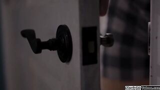 Stepdad dominates stepdaughter to fuck