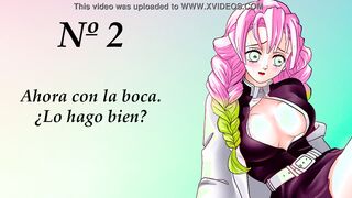 JOI anime con Mitsuri. Perfect Gang Bang. En español.