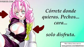 JOI anime con Mitsuri. Perfect Gang Bang. En español.