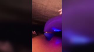 My swollen clitoris is about to bust so rough from my clitoris sucking off sex toy! 