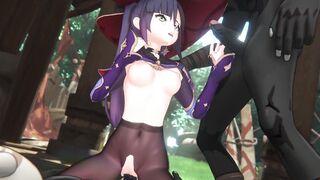 Genshin Impact Mona Ambushed and Boned By Hilichurls