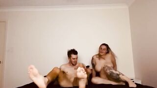 Lovers have after shower sex