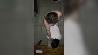 Wife’s dip fucking before bedtime