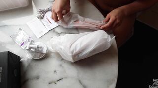 LustyTime Fucking Machine - Stuffing both of her Holes