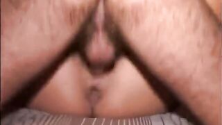 My hoe Ex-Wife having a 3some with friend - her vagina is soak with anal