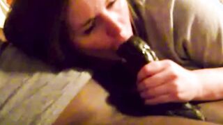 thick white women gets man handled's a big black cock