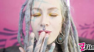 Intense TATTOO DAP action - 2 huge cocks inside 1 BOOTY - anal gapes, squirt, atm, prolapse, facial cu