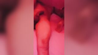 Cuckold cumming into wank while beauty fiance fucks stranger