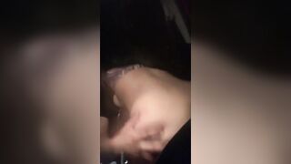 Latino fucking Black outdoor the club!!