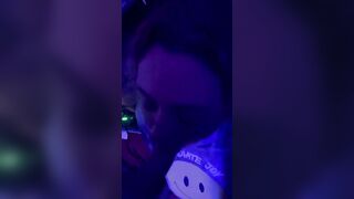 Big Tit blonde barely legal loves blowing penis