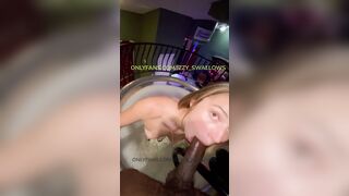 WHITE BIMBOS LOVES GIVING SLOPPY ORAL SEX