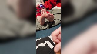 I didn't say you could cum on my toes