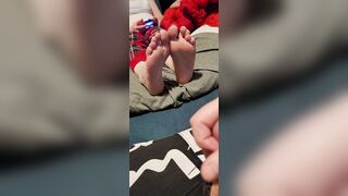 I didn't say you could cum on my toes