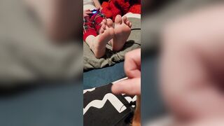I didn't say you could cum on my toes
