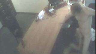 Erotic Dark Haired and Boss making out and Fucking Caught on web cam